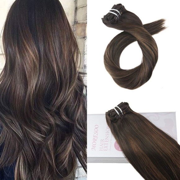 Peyton BROWN BALAYAGE HUMAN CLIPIN HAIR EXTENSION